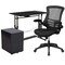 Flash Furniture Black Desk, Chair, Cabinet Set BLN-NAN21CPX5L-BK-GG - alternate 3